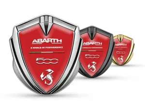 Fiat Abarth Emblem Silikon Abzeichen Minimaler Stil Universell